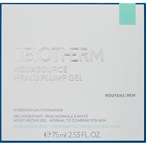 Biotherm Aquasource Hyalu Plump Gel, For Normal To Oily Skin. With plumping Hyaluronic Acid And Regenerating Biotech Plankton For Visibly Plumper And Glowing Skin