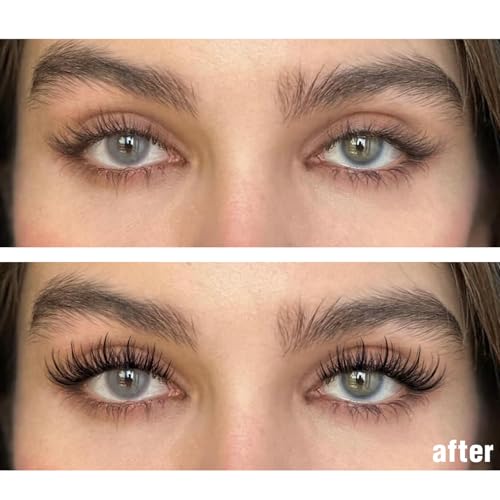 Lash Clusters Kit Cat Eye Wispy Eyelash Extension Kit Manga LC Individual Lashes Natural Fox Eye Eyelash Clusters Lash Extension with Lash Bond and Seal Lash Applicator,2Lash Brush (120Pcs,9-15MM)