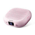 L'UGX Rechargeable Nail Dust Collector Profesional ? Compact Dust Collector Nail Tech with Strong Suction, 10-Speed Turbo Fan, LED Display Nail Dust Cleaner for Home & Salon Use -Pink
