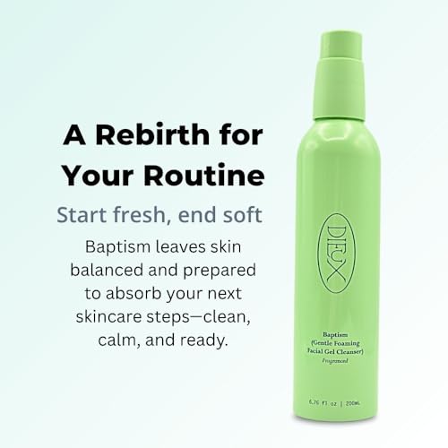 Dieux Baptism Gentle Foaming Facial Gel Cleanser Fragranced 6.76 oz