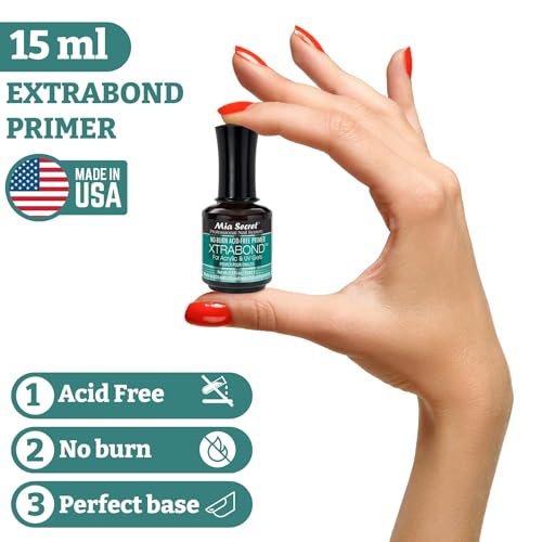 Mia Secret XTRABOND No-Burn Acid-free Primer 1/2 oz. for Acrylic and UV Gels