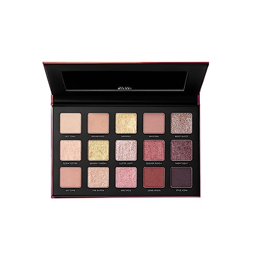 Milani Gilded Luster Light Eyeshadow Palette - 15 Colors Highly Pigmented Matte Shimmer Glitter Eye Shadow Makeup Palette Kit