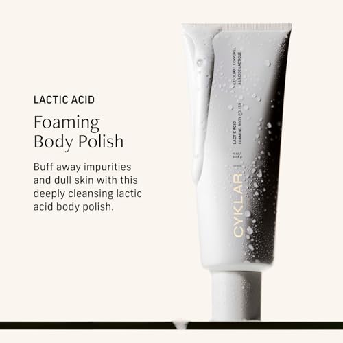 Cyklar Lactic Acid Body Polish ? Chemical Exfoliator with AHAs & Volcanic Pumice ? Added Glycerin for Skin Hydration ? Fragrance-Free, 11 fl oz