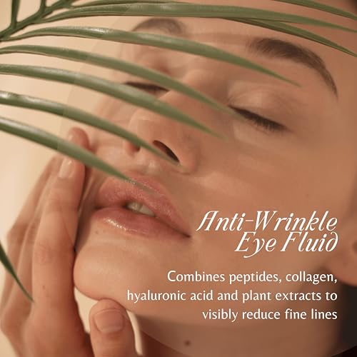 Anti-Wrinkle Eye Fluid with Collagen, Squalane & Hyaluronic Acid ? Smooth Fine Lines, Firm & Hydrate Skin ? Under Eye Cream Helps Reduce the Look of Puffiness & Restore Radiance ? 30ml