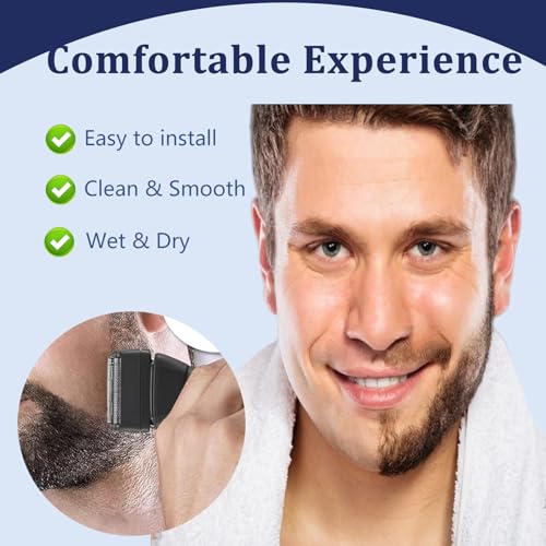 Professional Black Shaver Replacement Foil and Cutters Compatible with BaBylissPro FXONE Shaver (blue)