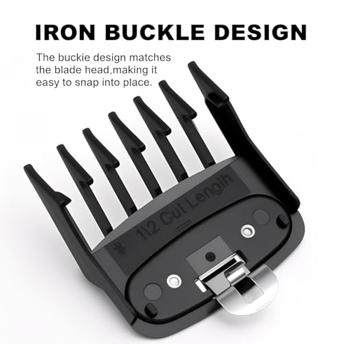 Replacement Fit for 1/2 Wahl Clipper Guards Set,3Pack Compatible with Wahl Clipper Guards 1/2,0.5 Guard,1/16'' 1.5mm Metal Hair Clippers Guard for Hair Styles and Barbers.