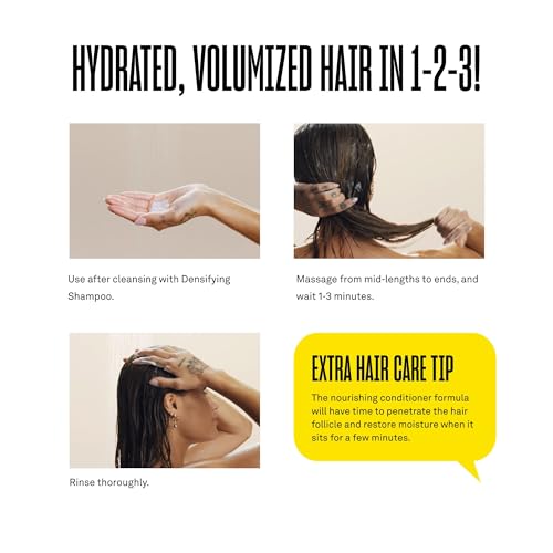 BABE ORIGINAL Locks Densifying Hair Conditioner, Thinning Hair Solution, Promotes Thickness and Prevents Hair Loss, for Fuller, Thicker Hair, Cruelty Free, 13.5 fl oz