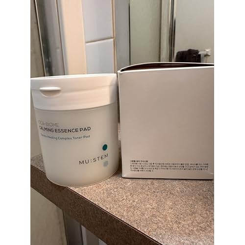 MU: STEM Hydrating, Brightening,Calming Essence Pad. Derma-Healing Complex Hydrogenated lecithin Toner Pads - Radiance Booster, Smooth, Soft, Illuminating Skin 60 Pads 5.75 Oz