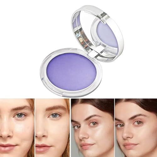 Lavender Oil Control Face Pressed Powder Pore-minimizing Makeup Primer for All Skin Tones, Matte Finish, Pre-makeup Base and Setting