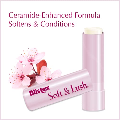 Blistex Soft & Lush Lip Protectant, 0.13 Ounce Tube ? Softens & Conditions, Creamy Smooth Texture, Hydrating Lip Balm, Daily Lip Hydration, (Pack of 3)