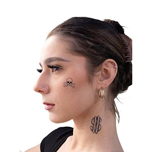 Temporary Tattoos ? Volume IV ? 8-Piece Set | Microphone, Dollar Sign, Anchor & More | Fake Water-Transfer Tattoos ? Face & Body Temporary Ink for Fun & Flex