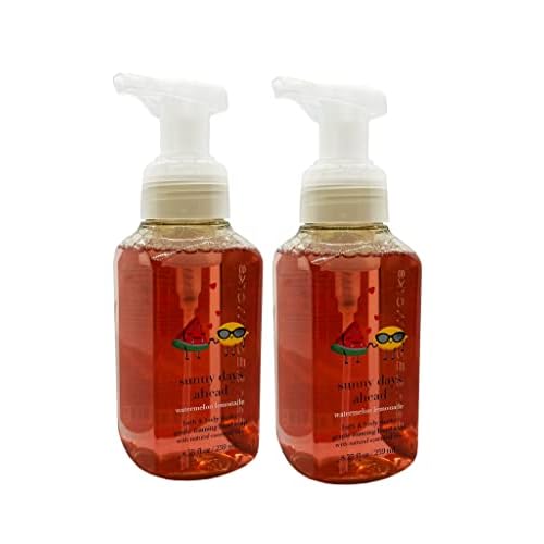 Bath & Body Works Watermelon Lemonade Gentle Foaming Hand Soap 8.75 Ounce 2-Pack (Watermelon Lemonade)
