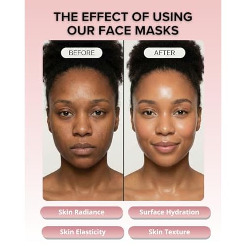 Hydrating Bio-Collagen Deep Mask ? Overnight Hydrogel Face Mask for Pore Care & Soothing Revitalizing Effect - Pack of 4