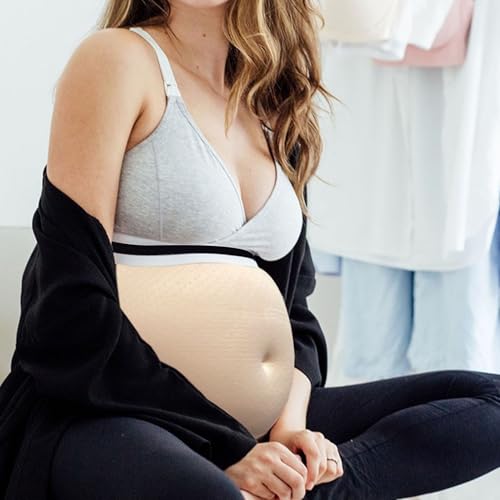 ciciglow Belly, Breathable Soft Fake Pregnant Belly Lightweight Fake Belly for Role Play, Easy To Wear (Small (5.9in))