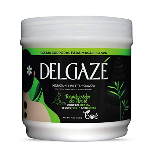 Delgaz? Thermoactive Massage Cream & Spa with Seaweed & Natural Extracts ? Anti-Stress, Hydrating & Firming Massage Cream for Spa & Home Use ? 16 oz