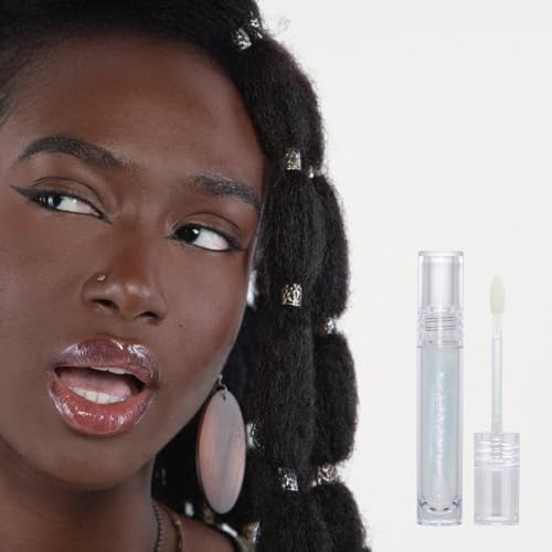 Glossy Lip Stain ? Plumping Hydrating Lip Oil Tint with Hyaluronic Acid & Peptide Complex ? Non-Sticky High Shine Pigmented Finish ? So Baby (Peach) 0.11 oz.