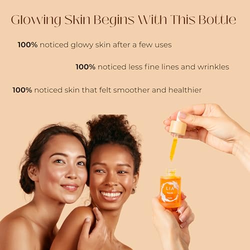 Rose & Saffron Face Oil - Hydrating and Brightening Facial Oil for Radiant, Even-Looking Skin - Lightweight Moisture and Soothing Care for Soft, Smooth Skin - with Argan, Almond, Marula & Baobab Oils