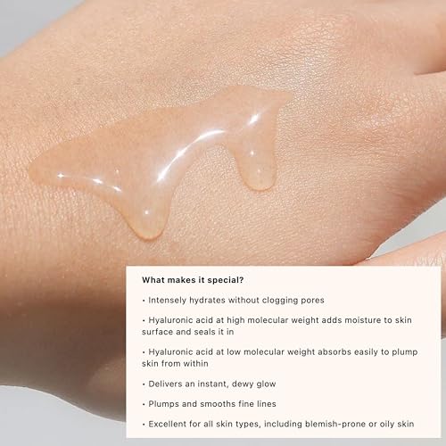 Le Mieux Hyaluronic Serum - Concentrated Hyaluronic Acid Facial Hydration Complex, Anti Aging Moisture with No Parabens or Sulfates (1 oz / 30 ml)