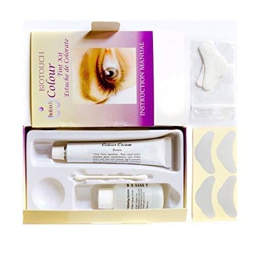 BioTouch Lash & Brow Tint Kit ? Waterproof Eyelash Color, Long-Lasting Dye, Professional At-Home Tinting System (PMU & Microblading Safe) (Brown)