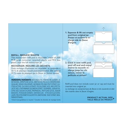 Peter Thomas Roth | Water Drench¢ç Hyaluronic Cloud Rich Barrier Moisturizer Refill Pod | Hyaluronic Acid Barrier Cream For Dry Skin, Fragrance-Free