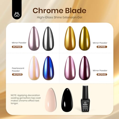 Beetles Poly Nail Extension Gel Kit with UV Lamp+Beetles Neon Gel Nail Polish Set 6 Colors Glitter Purple Pink Black