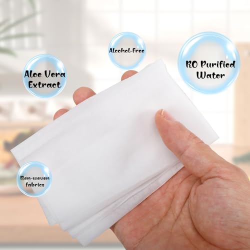 200 Pcs Large Body Wipes Individually Wrapped Bulk,Shower Wipe with Aloe,Body Wipes for Adults Bathing No Rinse, Hands, Face,Personal Cleansing Wipe for Travel Gym Camping