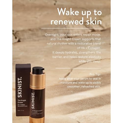 The Knight Cream ? HA + Collagen Restorative Night Cream, Ultra-Hydrating & Anti-Aging Formula