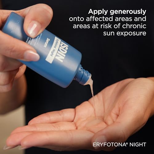 Eryfotona Night, Ultra-Fluid Night Serum That Helps Reduce Signs Associated with Prolonged Sun Exposure with Night Repairsomes and Vitamin E, 50ml