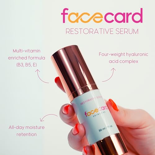 Facecard Facial Set Hydration Kit, Travel Friendly size Hydrating Skincare Set, Face Mist, Serum, Under Eye Patches, Sheet Mask, Lip Balm Vegan & Cruelty-Free