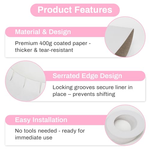 Wax Collars for Wax Pot - 50PCS Disposable Coated Paper Protective Clean Collar for 14oz Wax Warmer Melting Pot for Hair Removal Women Wax Bath Accessories Esthetician Professional Supplies