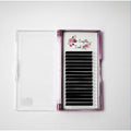 Professional Mixed Length Eyelash Extensions, Ultra Black, 8-15mm, 16 Rows, Premium Synthetic Silk (CC Curl - 0.10 mm)
