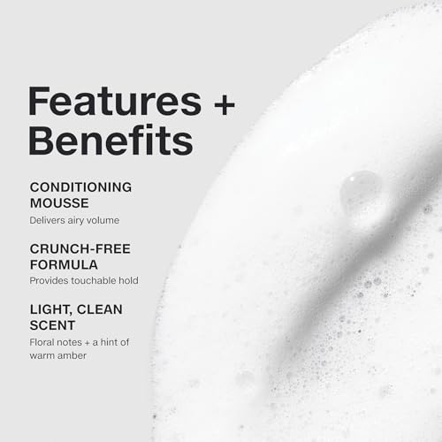 Paul Mitchell Invisiblewear Extra-Body Whip Conditioning Mousse, Humidity Resistance, Natural Finish, For Fine Hair, 6.8 fl. oz