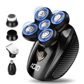 Bald Head Shaver,Electric Head Shavers for Bald Men, 5-in-1 Head and Face Grooming Kit, Waterproof Cordless Rotary Razor and USB Rechargeable,Gifts for Men