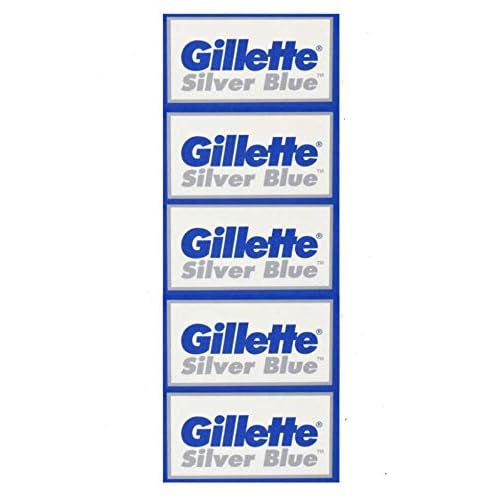 50 Silver Blue Double Edge Razor Stainless Blades Made in Russia