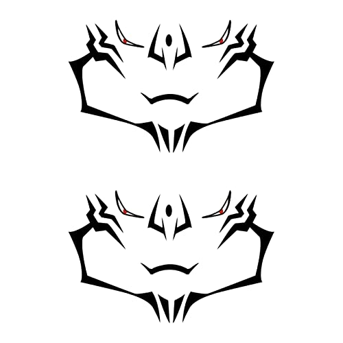 AwwwCos Cosplay Temporary Tattoos Tattooing Face Stickers for Halloween Costumes E