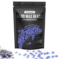 Brazilian Wax Beads 0.6lb for Sensitive Skin, Lavender Scented Hard Wax Beans for Coarse and Fine Hair Removal on Face, Bikini, Body, Professional Stripless Salon & Home Kit Refill