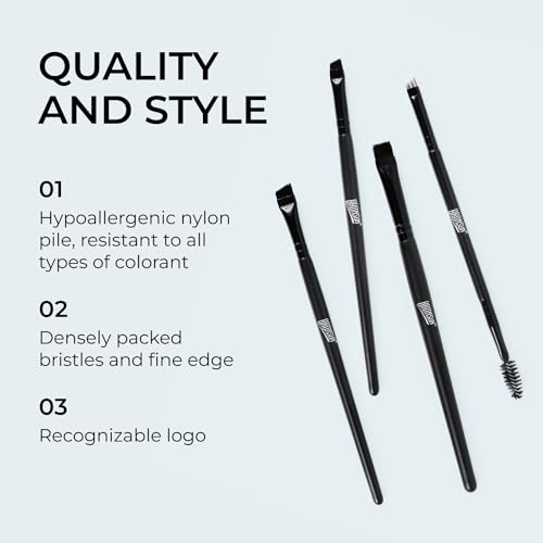 Angled Cosmetic Brush Mini BRONSUN, 1 pc.
