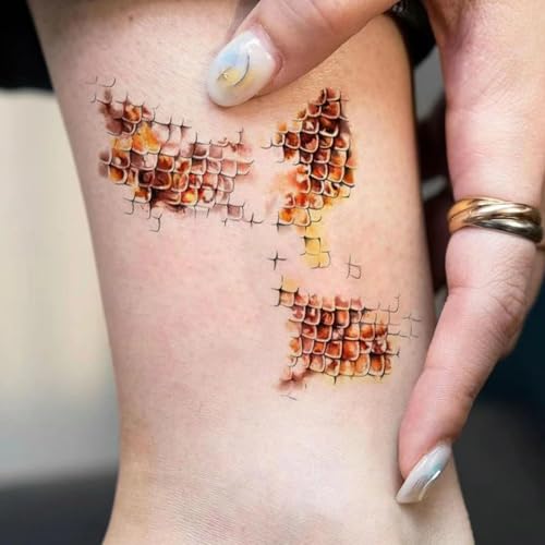 Halloween Decoration Snake Tattoo Temporary Tattoo Stickers Waterproof Fake Tattoos for Halloween Cosplay Costume Makeup Supplies