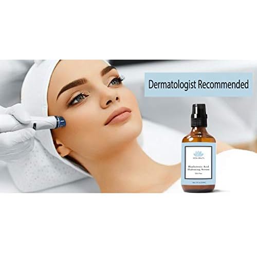 JOYAL BEAUTY Hyaluronic Acid Serum for Face Skin Eyes Lips. 100% Pure Anti-aging Hydrating Skin Serum. 4% Highest Concentration On The Market. Super Low Molecular Weight for Deep Penetration.