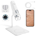 At-Home Skin & Scalp Analyzer - 2MP 1000X Wireless HD Microscope to Inspect Pores, Wrinkles & Hair Follicles, Connect to Your Phone or PC, Personal Beauty Magnifier for Home & Salon Use