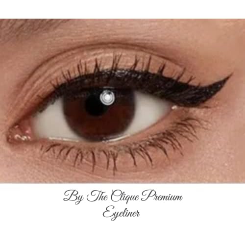 By The Clique Premium Waterproof Black Liquid Eyeliner | Smudge Proof - All Day Stay | Vegan, Gluten Free and Cruelty Free