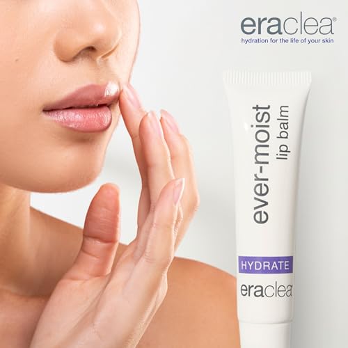eraclea Ever-Moist Lip Balm, Lip Moisturizer with Beeswax, Hyaluronic Acid and Shea Butter, Dry Lip Repair & Moisture Support for Chapped and Cracked Lips (0.4 oz)