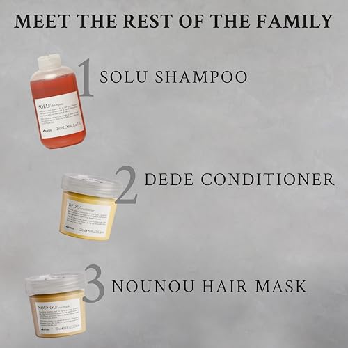 Davines SOLU Sea Salt Scrub Cleanser | Refresh and Clarify Hair and Scalp | Remove Residue And Impurities