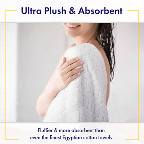 Ultra Soft & Stylish 700 GSM Luxury Washcloth Set (6 Piece - 13 x 13 in.) - 100% Zero-Twist, Long-Staple Cotton - Remarkably Absorbent Washcloths (Pewter Grey)