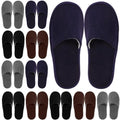 Geyoga 12 Pair Disposable Slippers for Guests Non Slip Disposable House Slippers Washable Reusable for Spa Travel Hotel Indoor Shoeless Home Bride Bathroom