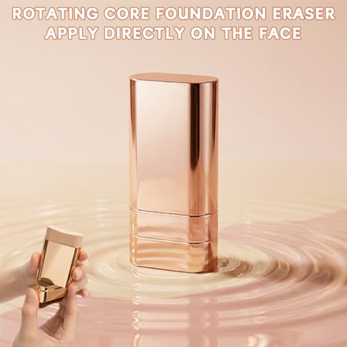 Luminous Dual-Ended Concealer Foundation Stick with Brush, 3-in-1 Foundation Stick, Lightweight Full Coverage, Brightening & Long-Lasting for All Skin Types, 2-Pack (Natural)