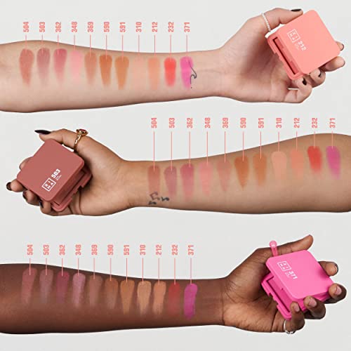 3INA The Blush - Natural Light Mineral Powder Blush for Cheeks - Pigmented and Long-Lasting Formula - Easy to Blend, Luminous Finish - 503-0.26 oz