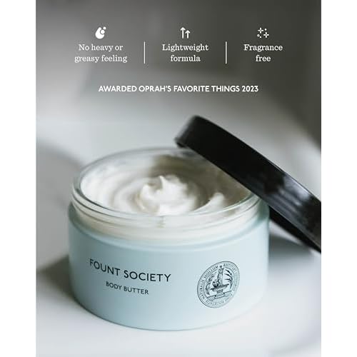 Body Butter - 8 fl oz Nutrient-Dense Hydrating Body Butter with Sea Fennel & Shea Butter - Lightweight, Fast-Absorbing, Fragrance-Free - Vegan & Cruelty-Free