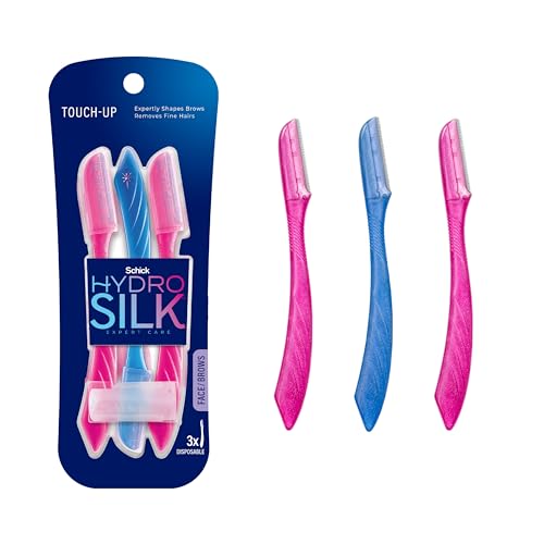Schick Intuition Refill, Pure Nourishment Razors for Women | Intuition Razor Blades Refill & Schick Hydro Silk Touch-Up Dermaplaning Tool with Precision Cover, 3ct | Dermaplane Razor
