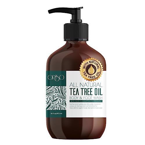Tea Tree Oil Body Wash and Aloe Vera Gel with Organic Aloe Vera Cold Pressed bundle